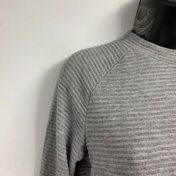 Steve Madden Women's Chevron Ribbed Rayon Crew Neck Long Sleeve Dress Size M NWT - Picture 3 of 15